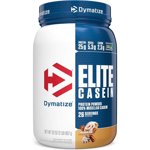  Dymatize Elite 100% Micellar Casein Slow Absorbing Protein, Rich Chocolate, 4 lbs