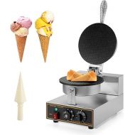 Dyna-Living Commercial Ice Cream Cone Machine Waffle Cone Maker 110V Electric Stainless Steel Egg Roll Mold Nonstick Waffle Cone and Bowl Maker for Home Restaurant Use 1200W