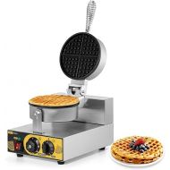 Dyna-Living Commercial Waffle Maker Electric Waffle Iron Nonstick Restaurant Flip Waffle Cones Maker Machine Waffle Bowl Maker for Household Bakeries Snack Bar 110V 1200W