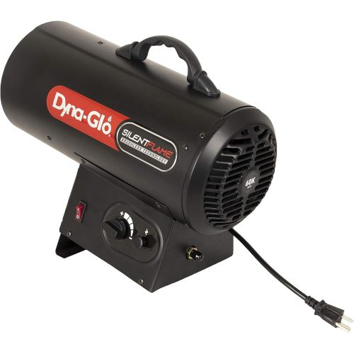  Dyna-Glo 60,000-BTU Quiet Portable Propane Forced Air Heater, Black