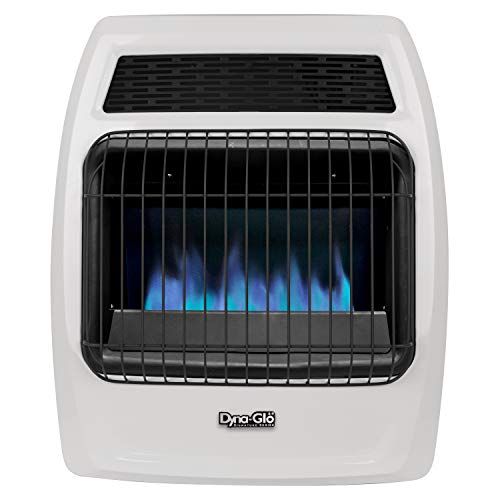  Dyna-Glo BFSS20NGT-2N 20,000 BTU Natural Gas Blue Flame Thermostatic Vent Free Wall Heater, White