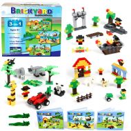 DynaMax and ships from Amazon Fulfillment. Brickyard Building Blocks 3-in-1 Building Bricks Set, 625 Pieces Compatible Brick Toys - Farm, Pirates, & Zoo Theme with Instructions, 2 Bonus Brick Separators, and Reusable Storag