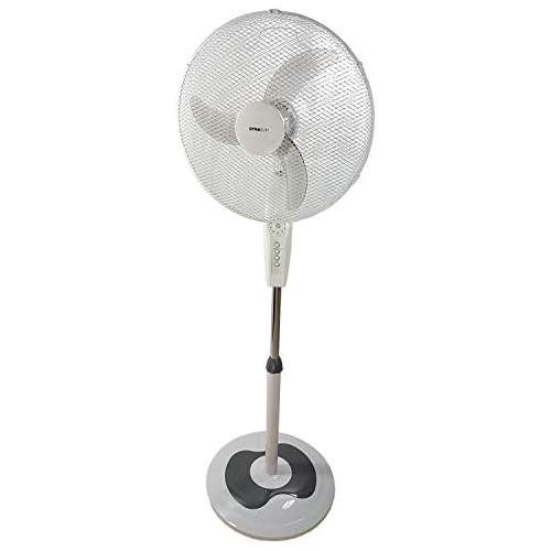  DYNASUN Design Ventilator Standventilator mit Fernbedienung RD40BC Weiss LED 50W mit Timer