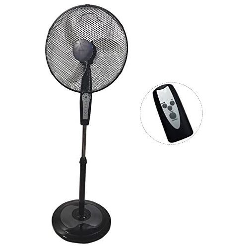  [아마존베스트]DYNASUN RD40BC Designer Floor Fan with Remote Control Black LED 50 W with Timer