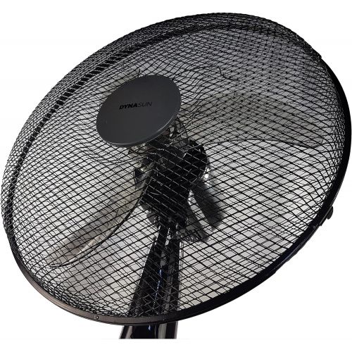  [아마존베스트]DYNASUN RD40BC Designer Floor Fan with Remote Control Black LED 50 W with Timer