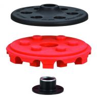 Dynabrade 92295 4-Inch Diameter RED-TRED Eraser Disc Assembly, Red