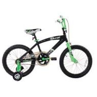 Dynacraft 18 Surge Boys BMX Bike with Training Wheels, Black  Green