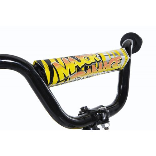 다이나크래프트 Dynacraft Magna Major Damage Boys BMX StreetDirt Bike 16, YellowBlack