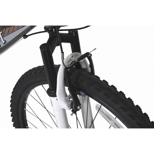 다이나크래프트 Dynacraft 26 Mens Silver Canyon Dual Suspension Mountain Bike