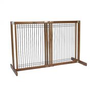 Dynamic Accents Amish Handcrafted 30 Tall Kensington Free-Standing Wood & Wire Pet Gate