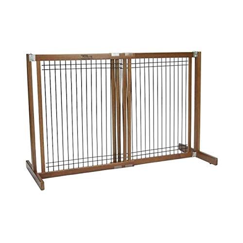  Dynamic Accents Amish Handcrafted 30 Tall Kensington Free-Standing Wood & Wire Pet Gate