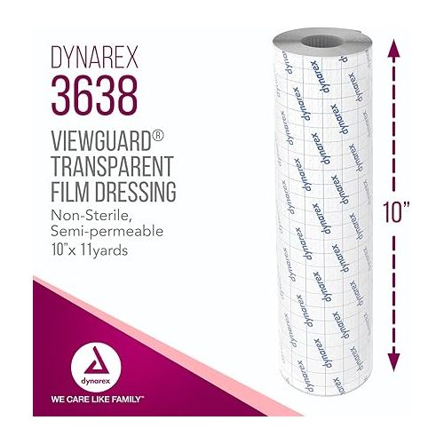  Dynarex View Guard Transparent Film Dressing Rolls | 10