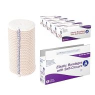 Dynarex Elastic Bandages with Self-Closure, Outstanding Compression and Stretch, Latex-Free Elastic Bandages with Velcro Closure, 4