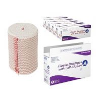 Dynarex Elastic Bandages with Self-Closure, Outstanding Compression and Stretch, Latex-Free Elastic Bandages with Velcro Closure, 3