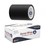Dynarex 3213 Corporation Sensi-Wrap Self-Adherent Bandage Roll, Black, 3