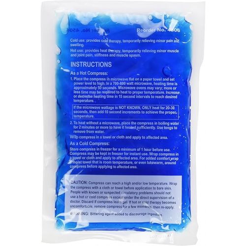  Dynarex 4506 Reusable Hot/Cold Gel Pack, 6