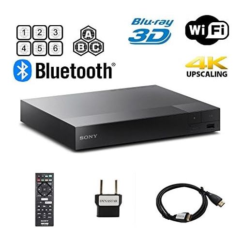  [아마존베스트]Sony BDP-S6700 Multi Region Blu-ray DVD Region Free Player 110-240 Volts; Dynastar HDMI Cable & Dynastar Plug Adapter Package 4K / WiFi / 3D/ Smart Region Free