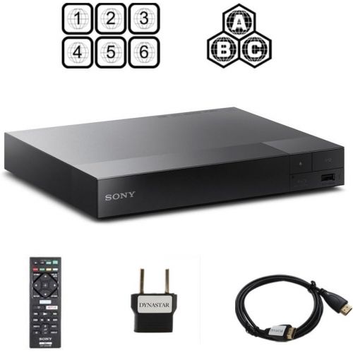  [아마존베스트]Sony BDP-S1700 Multi Region Blu-ray DVD, Region Free Player 110-240 volts, HDMI Cable & Dynastar Plug Adapter Package Smart / Region Free