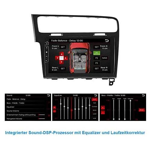  [아마존베스트]DYNAVIN Car radio navigation device for VW Golf 7 Golf VII, 10.1 inch OEM radio with Bluetooth, DAB+ ready, USB, compatible with Carplay and Android car: DX-V-3B Flex