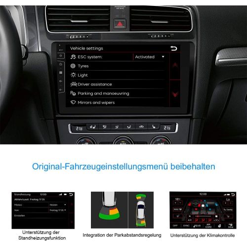  [아마존베스트]DYNAVIN Car radio navigation device for VW Golf 7 Golf VII, 10.1 inch OEM radio with Bluetooth, DAB+ ready, USB, compatible with Carplay and Android car: DX-V-3B Flex