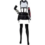 Dynso Womens Tifa Lockhart Cosplay Costume Halloween Final Fantasy VII Remake FF7 Cosplay Full Set Outfits