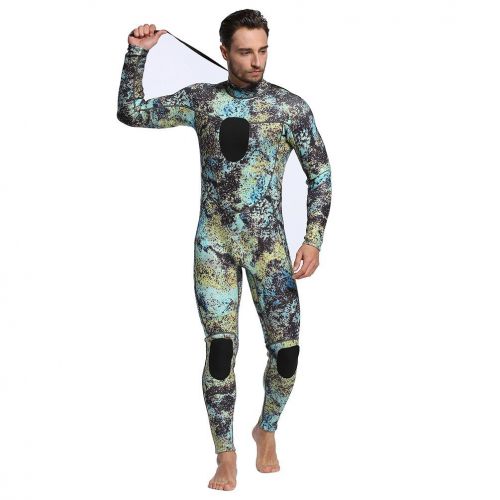  Dyung Tec Wetsuits Mens 3MM Camo Neoprene Scuba Diving Unisex One Piece Sport Skin Spearfishing Full Suit