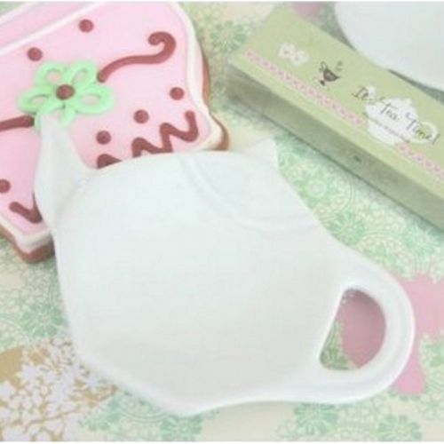  E&B Its Tea Time! Porcelain Teapot Dish (pack of 10)
