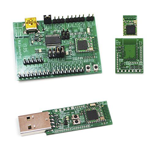  ELSRA BLE 4.0 Bluetooth Low Energy Development Evaluation Kit EVK-CC2541 w USB Dongle UDK-CC2540 and BLE 4.0 Module BT01-2 w DIP adapter PCB