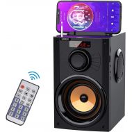 [아마존베스트]EIFER Portable Bluetooth Speaker Subwoofer Heavy Bass Wireless Outdoor Party Speaker MP3 Player Line in Speakers Support Remote Control FM Radio TF Card LCD Display for Home Party