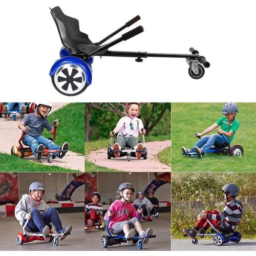  E T Self Balancing Hovercart Go Cart Hoverkart Sitz fuer 6,5 8 10 Self Balancing Scooter (Schwarz)