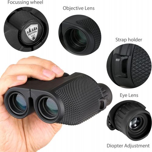  [아마존베스트]E Tronic Edge Binoculars for Adults: Best Small Compact Powerful Vision Prism Binocular Tactical Hunting Gear. Bird Watching Field Glasses Gift Ideas Men Boys Dad Gifts Him Kids Women. Harness S