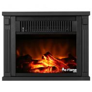 E-Flame USA e-Flame USA Fairbanks 10.5-Inch Portable Personal Space Heater/Fireplace Stove Featuring Both Heater and Fan Settings with Realistic and Brightly Burning Fire and Logs