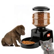 E-House 5.5L Automatic Pet Feeder, Voice Recorder and Timer Programmable Automatic Pet Food Dispenser for Dogs Cats, Large Dry Food Container with LCD Display Up to 3 Meals a Day