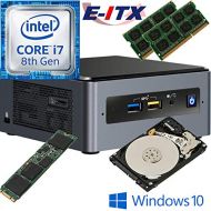 Intel NUC8I7BEH 8th Gen Core i7 System, 16GB Dual Channel DDR4, 480GB M.2 SSD, 1TB HDD, Win 10 Pro Installed & Configured by E-ITX
