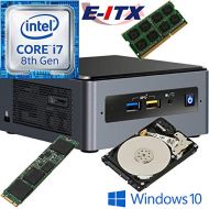 Intel NUC8I7BEH 8th Gen Core i7 System, 4GB DDR4, 960GB M.2 SSD, 2TB HDD, Win 10 Pro Installed & Configured by E-ITX