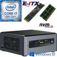 Intel NUC8I7BEH 8th Gen Core i7 System, 4GB DDR4, 480GB M.2 PCIe NVMe SSD, Win 10 Pro Installed & Configured by E-ITX