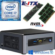 Intel NUC8I7BEH 8th Gen Core i7 System, 8GB Dual Channel DDR4, 120GB M.2 PCIe NVMe SSD, Win 10 Pro Installed & Configured by E-ITX