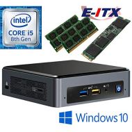 Intel NUC8I5BEK 8th Gen Core i5 System, 32GB Dual Channel DDR4, 480GB M.2 SSD, Win 10 Pro Installed & Configured E-ITX