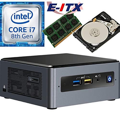  Intel NUC8I7BEH 8th Gen Core i7 System, 4GB DDR4, 2TB HDD, NO OS, Pre-Assembled and Tested by E-ITX