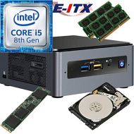 Intel NUC8I5BEH 8th Gen Core i5 System, 32GB Dual Channel DDR4, 960GB M.2 SSD, 2TB HDD, NO OS, Pre-Assembled Tested E-ITX