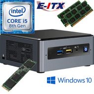 Intel NUC8I5BEH 8th Gen Core i5 System, 32GB Dual Channel DDR4, 480GB M.2 SSD, Win 10 Pro Installed & Configured E-ITX