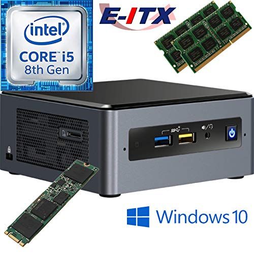  Intel NUC8I5BEH 8th Gen Core i5 System, 32GB Dual Channel DDR4, 480GB M.2 SSD, Win 10 Pro Installed & Configured E-ITX