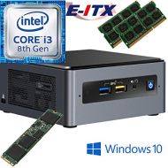 Intel NUC8I3BEH 8th Gen Core i3 System, 32GB Dual Channel DDR4, 240GB M.2 SSD, Win 10 Pro Installed & Configured E-ITX