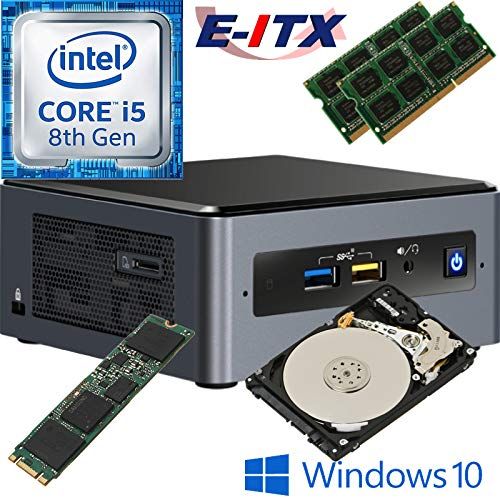  Intel NUC8I5BEH 8th Gen Core i5 System, 8GB Dual Channel DDR4, 960GB M.2 SSD, 2TB HDD, Win 10 Pro Installed & Configured E-ITX