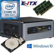 Intel NUC8I5BEH 8th Gen Core i5 System, 32GB Dual Channel DDR4, 2TB HDD, Win 10 Pro Installed & Configured E-ITX