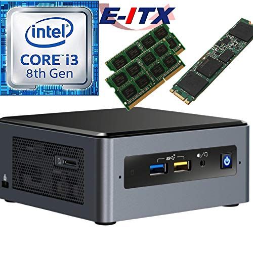  Intel NUC8I3BEH 8th Gen Core i3 System, 32GB Dual Channel DDR4, 960GB M.2 SSD, NO OS, Pre-Assembled and Tested by E-ITX