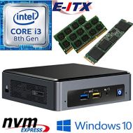 Intel NUC8I3BEK 8th Gen Core i3 System, 32GB Dual Channel DDR4, 480GB M.2 PCIe NVMe SSD, Win 10 Pro Installed & Configured by E-ITX
