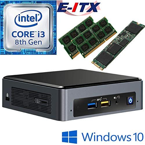  Intel NUC8I3BEK 8th Gen Core i3 System, 32GB Dual Channel DDR4, 240GB M.2 SSD, Win 10 Pro Installed & Configured by E-ITX