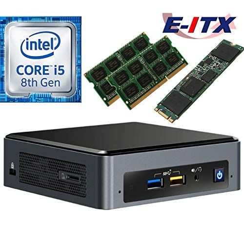  Intel NUC8I5BEK 8th Gen Core i5 System, 16GB Dual Channel DDR4, 120GB M.2 SSD, NO OS, Pre-Assembled and Tested by E-ITX