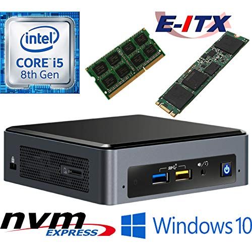  Intel NUC8I5BEK 8th Gen Core i5 System, 4GB DDR4, 120GB M.2 PCIe NVMe SSD, Win 10 Pro Installed & Configured E-ITX